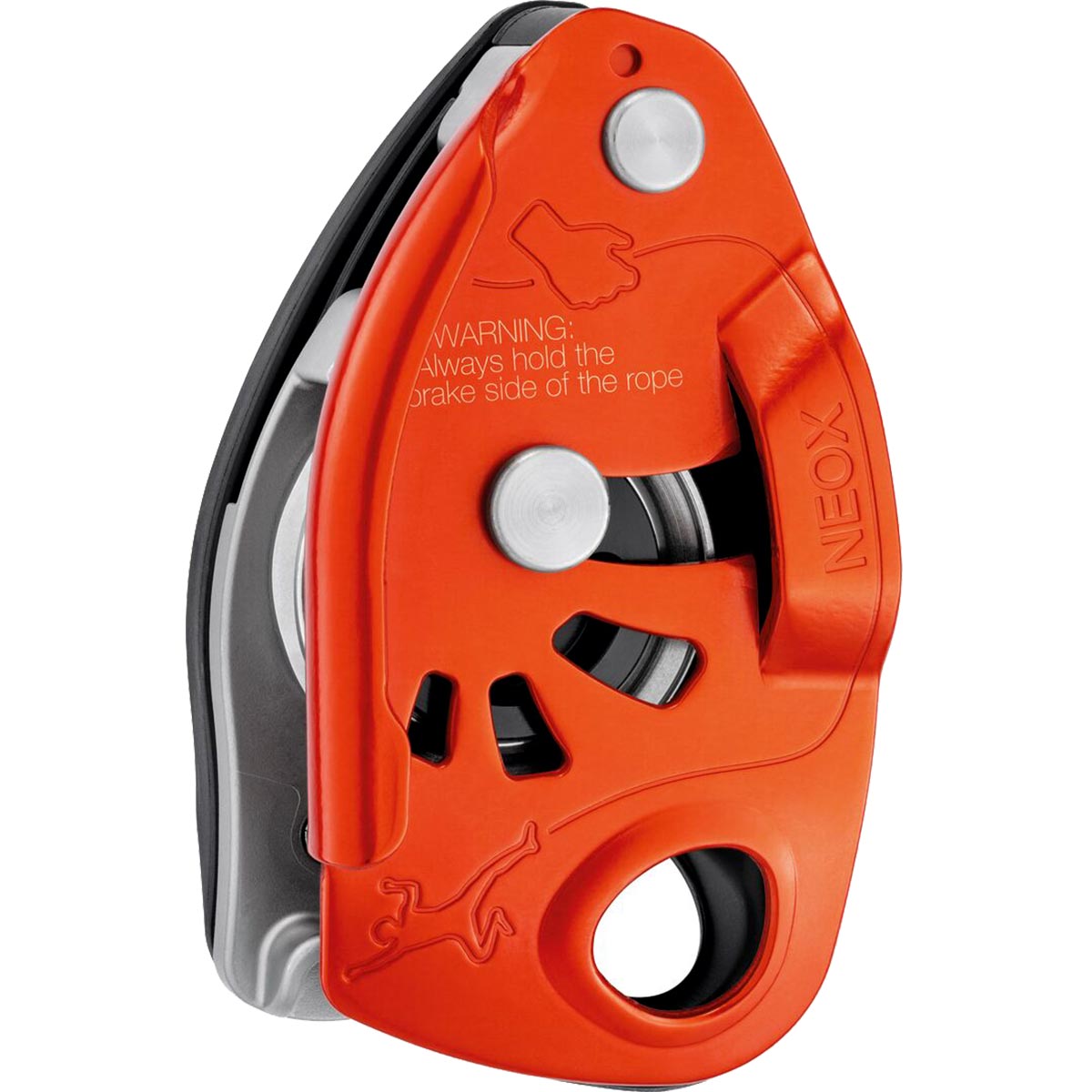 Petzl Neox climbing belay device with assisted braking